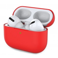 Чехол для Airpods Pro Silicone Case Scarlet