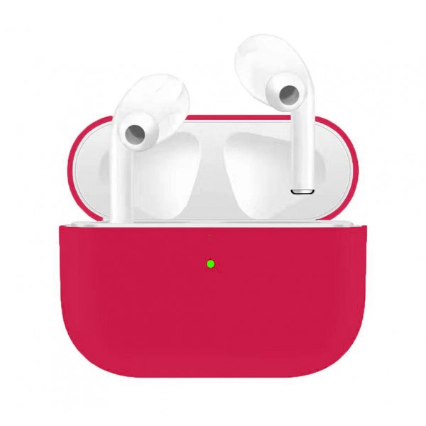 Чехол для Airpods Pro Ultrathin Silicon case Crimson