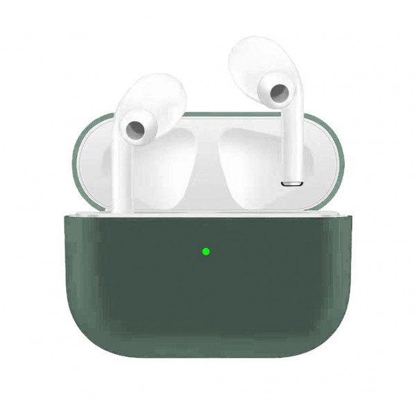 Чехол для Airpods Pro Ultrathin Silicon case Grass Green