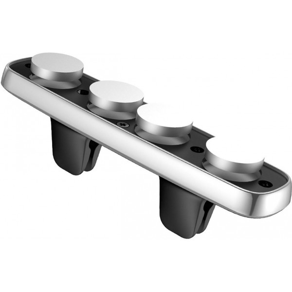 Автодержатель Baseus Double clip Vehicle Mount (Horizontal type) Silver