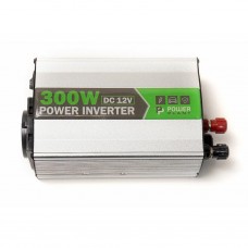 Адаптер автомобильный 12V/220V PowerPlant HYM300-122, 300W, USB 5V 1A (KD00MS0001)