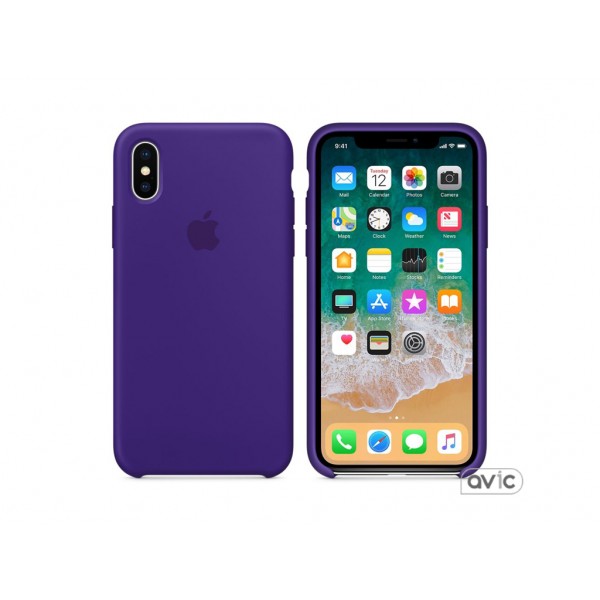 Чехол для Apple iPhone X Silicone Case Ultra Violet Copy