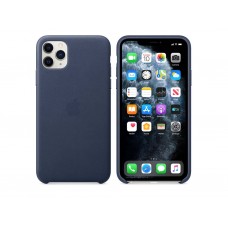 Чехол для смартфона Apple iPhone 11 Pro Max Leather Case - Midnight Blue (MX0G2)