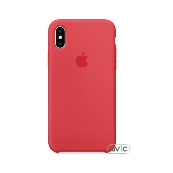 Чехол для Apple iPhone X Silicone Case Red Raspberry (MRG12)