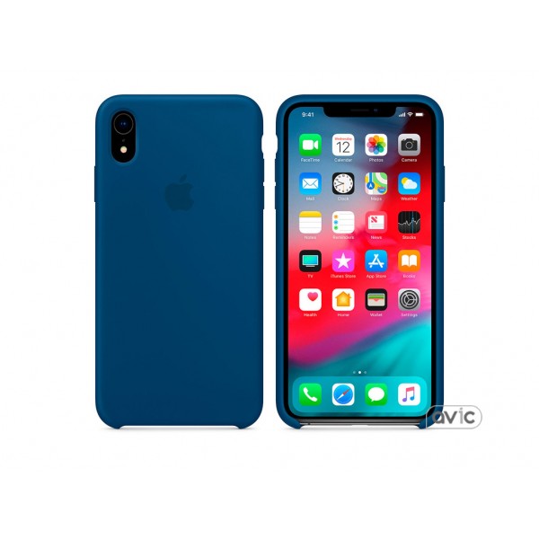 Чехол для Apple iPhone XR Silicone Case Midnight Blue Copy