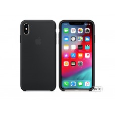 Чехол для Apple iPhone XS Max Silicone Case Black Copy