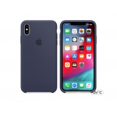 Чехол для Apple iPhone XS Max Silicone Case Midnight Blue (MRWG2)