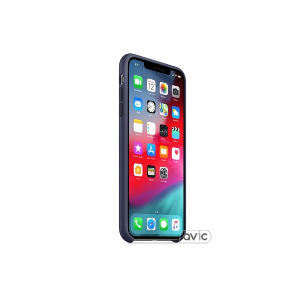 Чехол для Apple iPhone XS Max Silicone Case Midnight Blue (MRWG2)