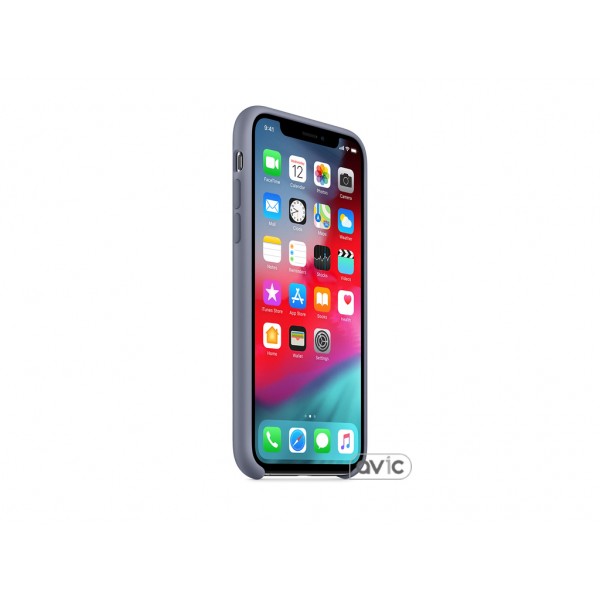 Чехол для Apple iPhone XS Silicone Case Lavender Gray Copy