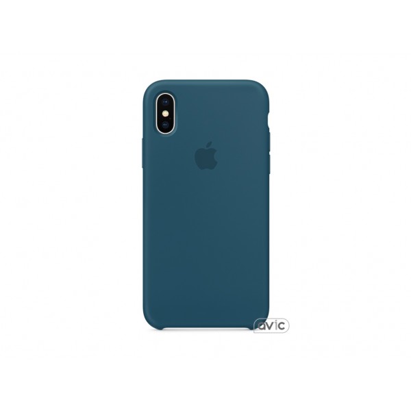 Чехол для Apple iPhone X Silicone Case Cosmos Blue (MR6G2)