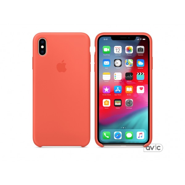 Чехол для Apple iPhone XS Max Silicone Case Nectarine Copy