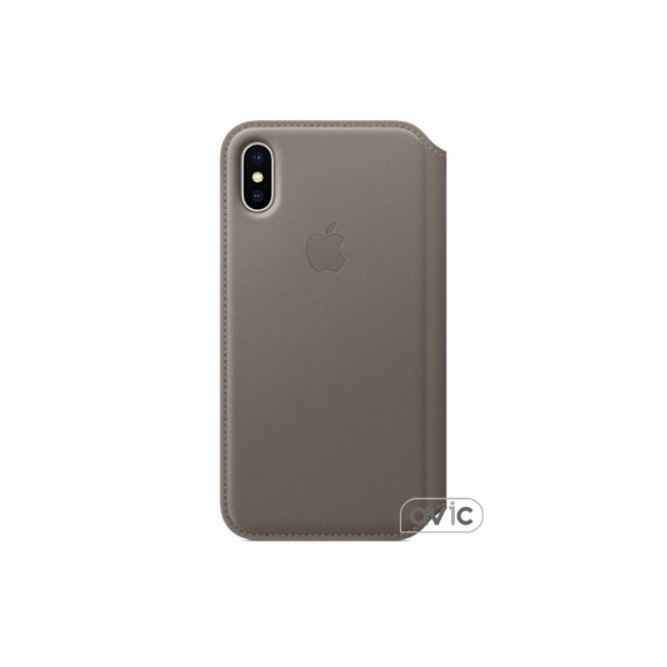 Чехол для Apple iPhone X Leather Folio Taupe (MQRY2)