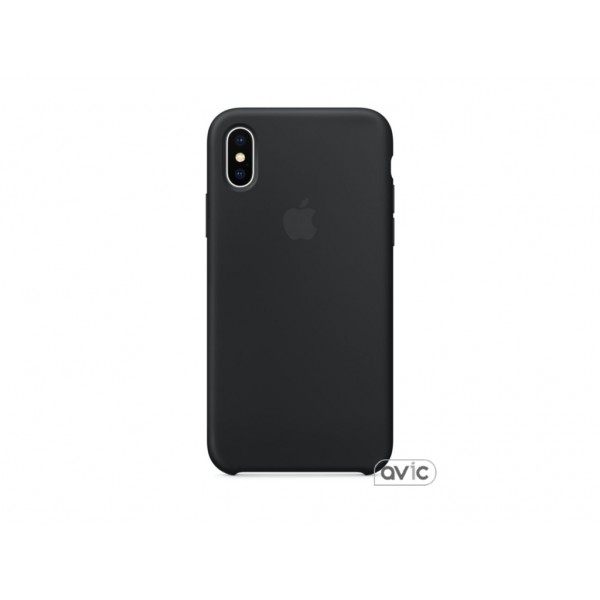 Чехол для Apple iPhone X Silicone Case Black Copy