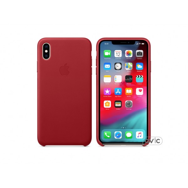 Чехол для Apple iPhone XS Max Leather Case PRODUCT RED (MRWQ2)