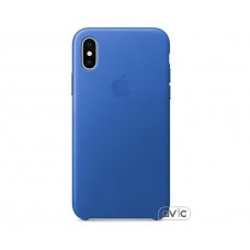 Чехол для Apple iPhone X Leather Case Electric Blue (MRGG2)