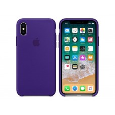 Чехол для Apple iPhone XS Silicone Case Purple (Copy)