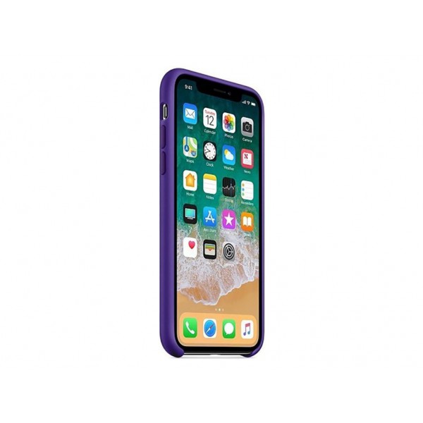 Чехол для Apple iPhone XS Silicone Case Purple (Copy)