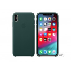 Чехол для Apple iPhone XS Max Leather Case Forest Green Copy