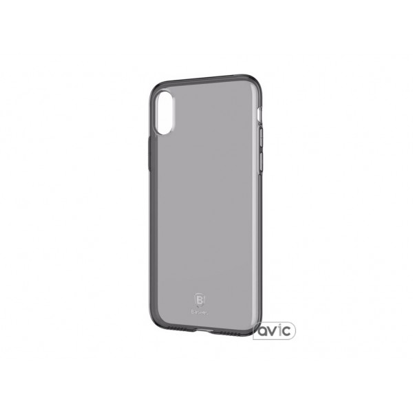 Чехол для iPhone X Baseus Simple Series Case (ARAPIPHX-B01) (Transparent Black)