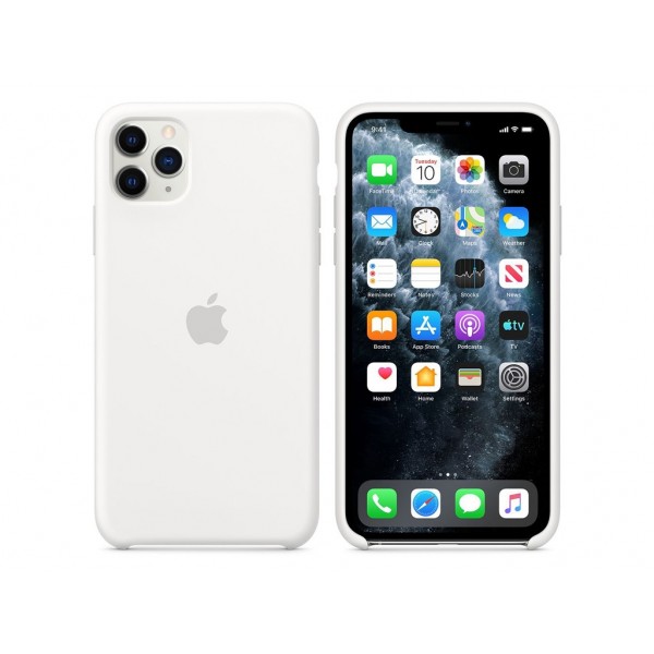 Чехол для Apple iPhone 11 Pro Max Silicone Case White (MWYX2)