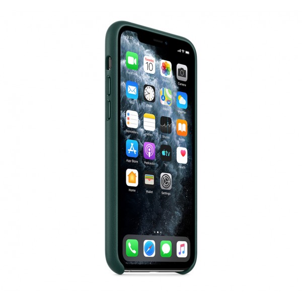 Чехол для Apple iPhone 11 Pro Max Leather Case Forest Green Copy