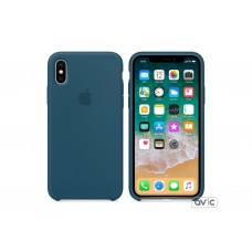 Чехол для Apple iPhone X Silicone Case Sea Blue Copy