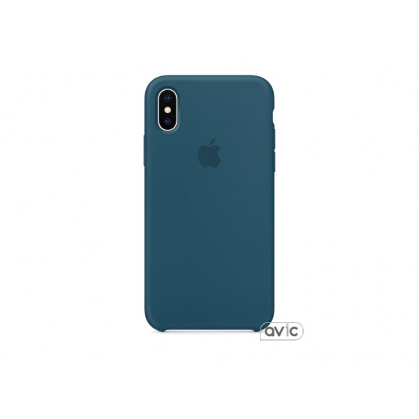 Чехол для Apple iPhone X Silicone Case Sea Blue Copy