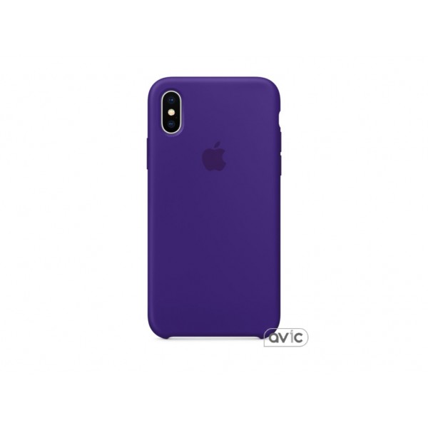 Чехол для Apple iPhone X Silicone Case Ultra Violet (MQT72)