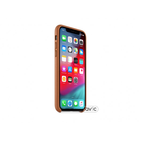 Чехол для Apple iPhone XS Leather Case Saddle Brown Copy