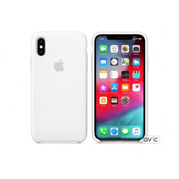 Чехол для Apple iPhone XS Silicone Case White (MRW82)