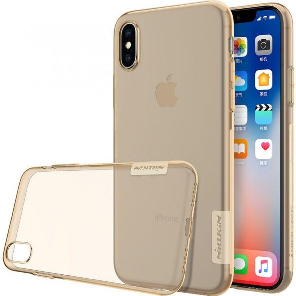 Чехол-накладка Nillkin Nature TPU Case Apple iPhone X Brown