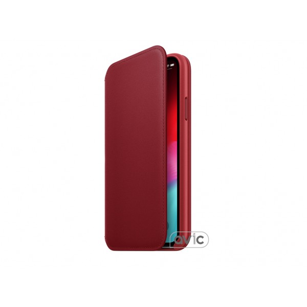 Чехол для Apple iPhone X Leather Folio Berry (MQRX2)