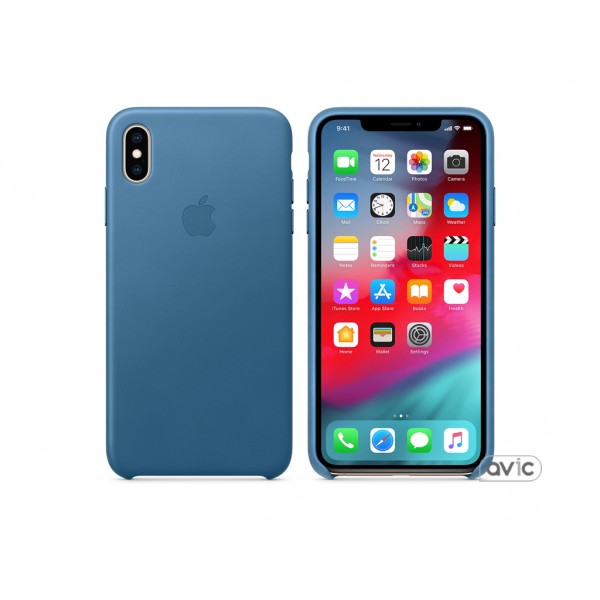 Чехол для Apple iPhone XS Max Leather Case Cape Cod Blue (MTEW2)