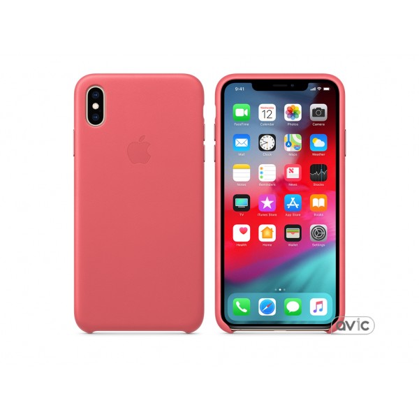 Чехол для Apple iPhone XS Max Leather Case Peony Pink (MTEX2)