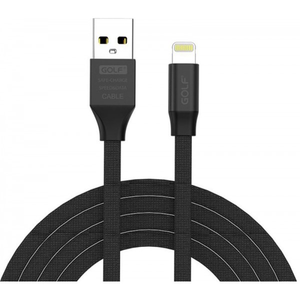 Кабель GOLF GC-55I Lightning cable 1m Black