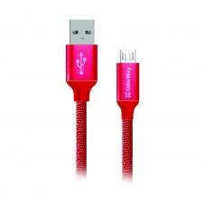 Кабель ColorWay USB-MicroUSB, 1м Red (CW-CBUM002-RD)