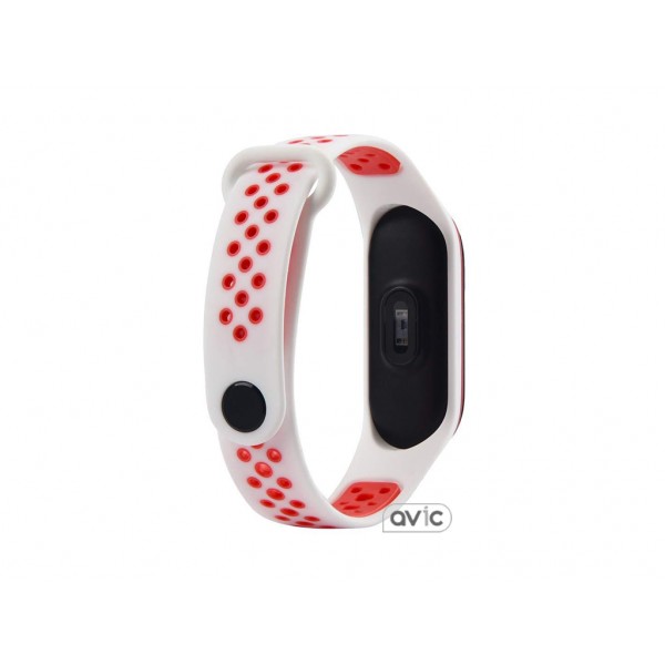 Ремешок для Xiaomi Mi Band 3 Nike White-Red