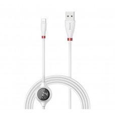 Кабель Baseus Big Eye Digital Display Lightning Cable White