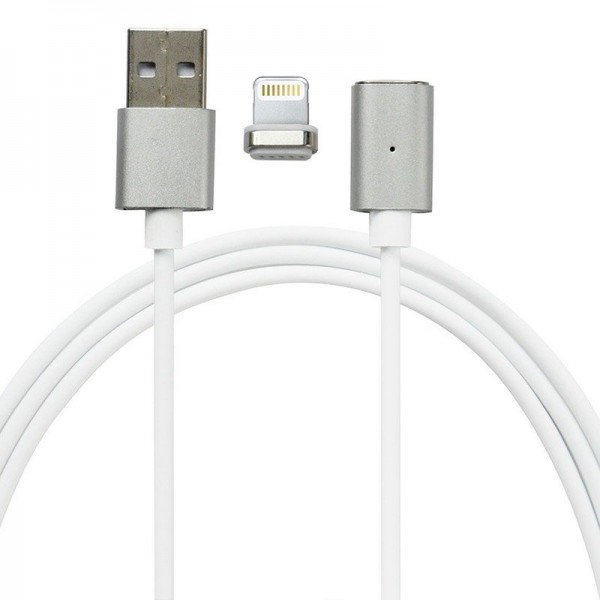 Кабель Mocolo SJX022 magnetic cable For Lightning 1M Silver