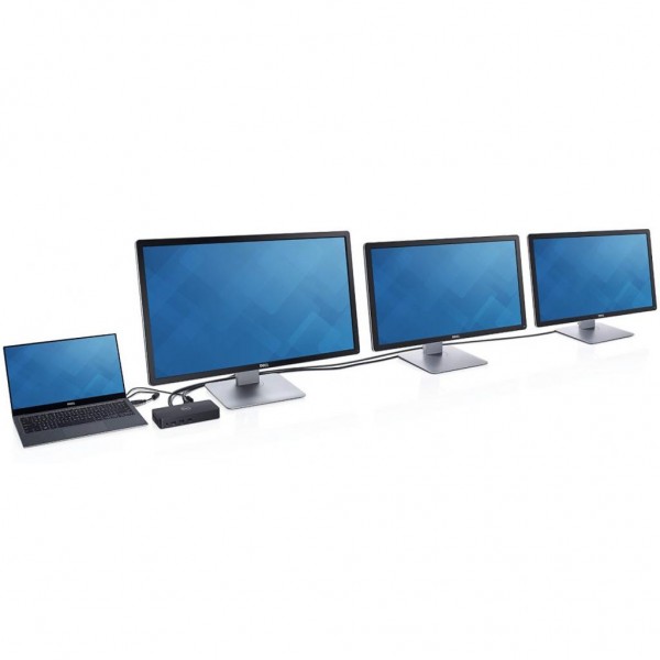 Порт-репликатор Dell USB 3.0 Ultra HD Triple Video Docking Station D3100 EUR (452-BBOT)