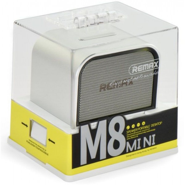 Колонка Remax RB-M8 Mini Desktop Speaker Silver