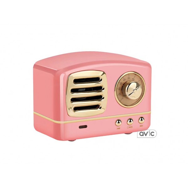 Колонка Funten HB-HM11 Enhanced Bass Retro Wireless (Pink)