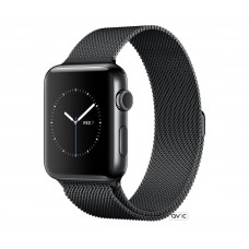 Apple Watch Series 2 38mm Space Black Stainless Steel Case with Space Black Milanese Loop (MNPE2)