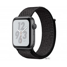 Apple Watch Nike+ Series 4 (GPS + Cellular) 44mm Space Gray Aluminum Case with Black Nike Sport Loop (MTXD2)