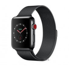 Apple Watch Series 3 (GPS + Cellular) 42mm Space Black Stainless Steel w. Space Black Milanese L. (MR1L2)