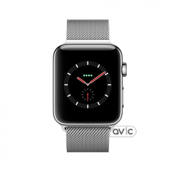 Apple Watch Series 3 (GPS+LTE) 42mm Stainless Steel Case with Milanese Loop (MR1U2)