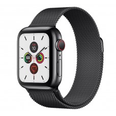 Apple Watch Series 5 LTE 44mm Space Black Steel w. Space Black Milanese Loop - Space Black Steel (MWW82/MWWL2)