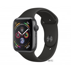 Apple Watch Series 4 40mm GPS+LTE Space Black Stainless Steel Case with Black Sport Band (MTVL2)