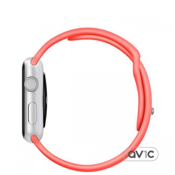 Apple Watch Sport 38mm Silver Aluminum Case with Pink Sport Band (MJ2W2)