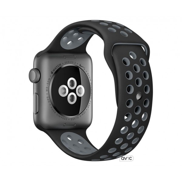 Apple Watch Nike+ Series 2 38mm Space Gray Aluminum Case with Black/Cool Gray Nike Sport Band (MNYX2)